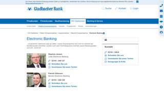 
                            6. Electronic Banking - Gladbacher Bank AG