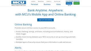 
                            12. Electronic Banking Sign Up | Millbury Credit Union