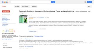 
                            6. Electronic Business: Concepts, Methodologies, Tools, and ...