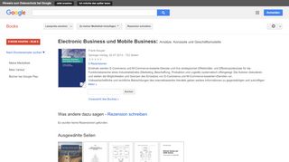 
                            6. Electronic Business und Mobile Business: Ansätze, Konzepte und ...