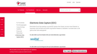 
                            11. Electronic Data Capture (EDC) - SAKK