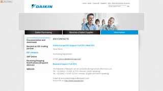 
                            12. Electronic Data Interchange | EDI Contacts | Daikin