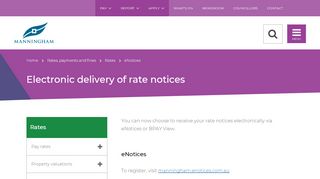 
                            11. Electronic delivery of rate notices | Manningham Council