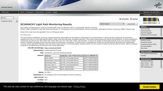 
                            10. electronic library - SCIAMACHY Light Path Monitoring Results