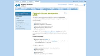 
                            9. Electronic Refund Management (eRM) - Blue Cross Blue Shield