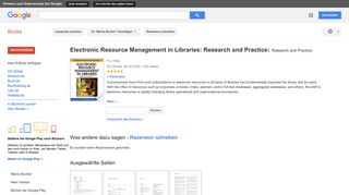 
                            11. Electronic Resource Management in Libraries: Research and Practice: ...