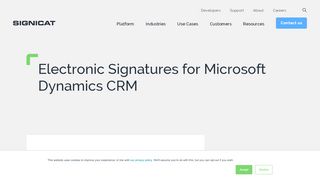 
                            12. Electronic Signature Solution for Microsoft Dynamics 365 CRM - Signicat