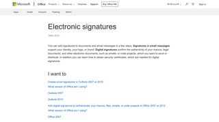 
                            5. Electronic signatures - Microsoft Office - Office Support - Office 365