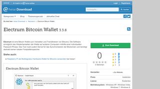 
                            5. Electrum Bitcoin Wallet | heise Download