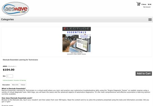 
                            12. Electude E-Learning 1-year Subscription - AESwave.com