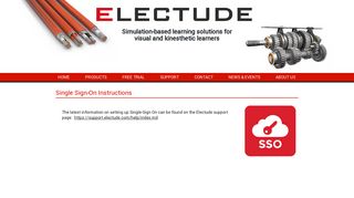 
                            2. electude | SINGLE SIGN-ON INSTRUCTIONS