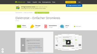 
                            9. Elektrizität – Einfacher Stromkreis – Sachunterricht online lernen