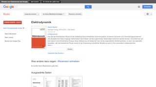 
                            11. Elektrodynamik - Google Books-Ergebnisseite