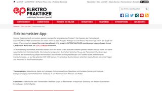 
                            10. Elektromeister-App - Elektropraktiker