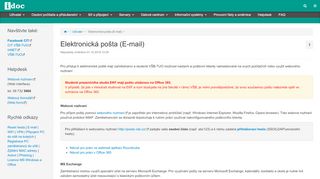 
                            3. Elektronická pošta (E-mail) (uzivatel.email.WebHome) - XWiki - VŠB