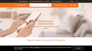 
                            3. Elektronické bankovníctvo | VÚB banka