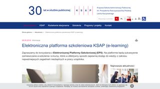 
                            8. Elektroniczna platforma szkoleniowa KSAP (e-learning) | KSAP