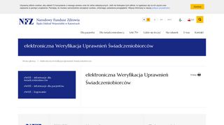 
                            11. elektroniczna Weryfikacja Uprawnień ... - NFZ Katowice