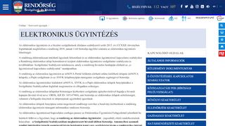 
                            4. Elektronikus ügyintézés | A Magyar Rendőrség hivatalos ... - Police.hu