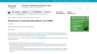 
                            9. Elektronisch voorschrift: alternatieven voor PARIS | Vlaams ...