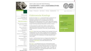 
                            2. Elektronische Kataloge - ULB Halle - Martin-Luther-Universität Halle ...