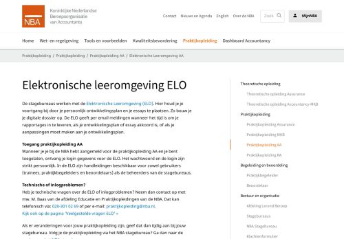 
                            5. Elektronische leeromgeving ELO - Nederlandse Beroepsorganisatie ...