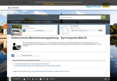 
                            9. Elektronische Mehrfachantragstellung - Serviceportal iBALIS ...