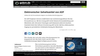
                            13. Elektronischer Gehaltszettel von ADP - Golem.de
