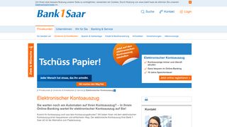 
                            12. Elektronischer Kontoauszug | Bank 1 Saar - Ihre Volksbank im Saarland