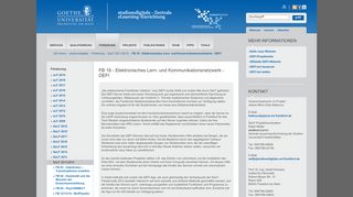 
                            3. Elektronisches Lern- und Kommunikationsnetzwerk - DEFI - Goethe ...