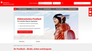 
                            11. Elektronisches Postfach | Sparkasse Mittelfranken-Süd