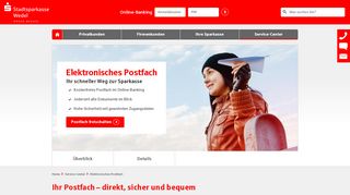 
                            9. Elektronisches Postfach | Stadtsparkasse Wedel