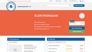 
                            12. ELEKTRORADAR: Erfahrungen, Bewertungen, Meinungen