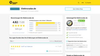 
                            7. Elektroradar.de Bewertungen & Erfahrungen | Trusted Shops