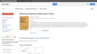 
                            10. Elementary Stability and Bifurcation Theory