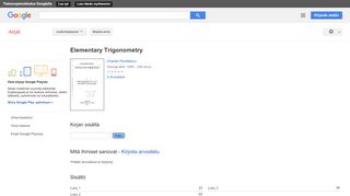 
                            11. Elementary Trigonometry