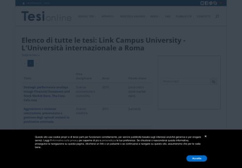 
                            12. Elenco di tutte le tesi: Link Campus University - L'Università ...