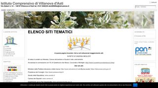 
                            12. ELENCO SITI TEMATICI « Istituto Comprensivo di Villanova d'Asti