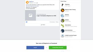 
                            4. Elephorm - voici le code d'activation à utiliser pour... | Facebook