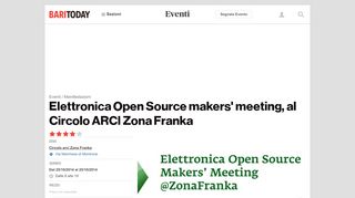 
                            8. Elettronica Open Source Makers' Meeting al Circolo Zona Franka