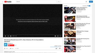 
                            8. Elevator @ Musikmesse 2015: Akai Advance 49 mit Sounddemo ...