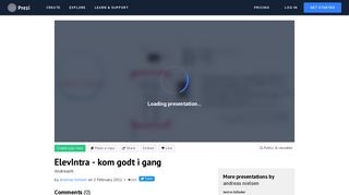 
                            4. ElevIntra - kom godt i gang by andreas nielsen on Prezi