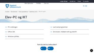 
                            1. Elevportalen - Rogaland fylkeskommune