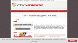 
                            7. elFlirt.de im Test: Die Singlebörse in der Detailanalyse