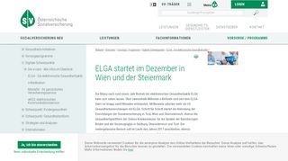 
                            12. ELGA startet im Dezember in Wien und der Steiermark