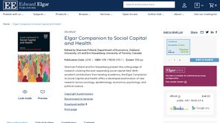 
                            10. Elgar Companion to Social Capital and Health