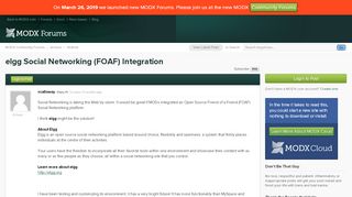 
                            13. elgg Social Networking (FOAF) Integration | MODX ...