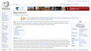 
                            10. Elgg (software) - Wikipedia