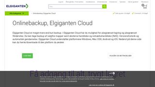 
                            11. Elgiganten Cloud, Onlinebackup mm. - Elgiganten