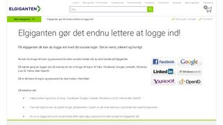 
                            1. Elgiganten gør det endnu lettere at logge ind! - Elgiganten